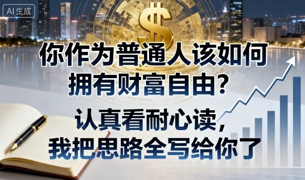 付费文章：你作为普通人该如何拥有财富自由？认真看耐心读，我把思路全写给你了-AI学习资源网