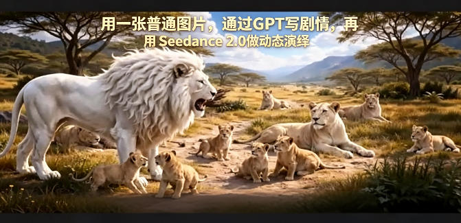 用一张普通图片，通过GPT写剧情，再用Seedance 2.0做动态演绎，居然能生成迪士尼风格搞笑动画-AI学习资源网