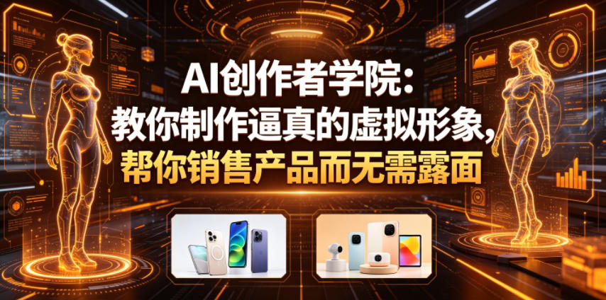 AI创作者学院:教你制作逼真的虚拟形象,帮你销售产品而无需露面【原创双语字幕】-AI学习资源网
