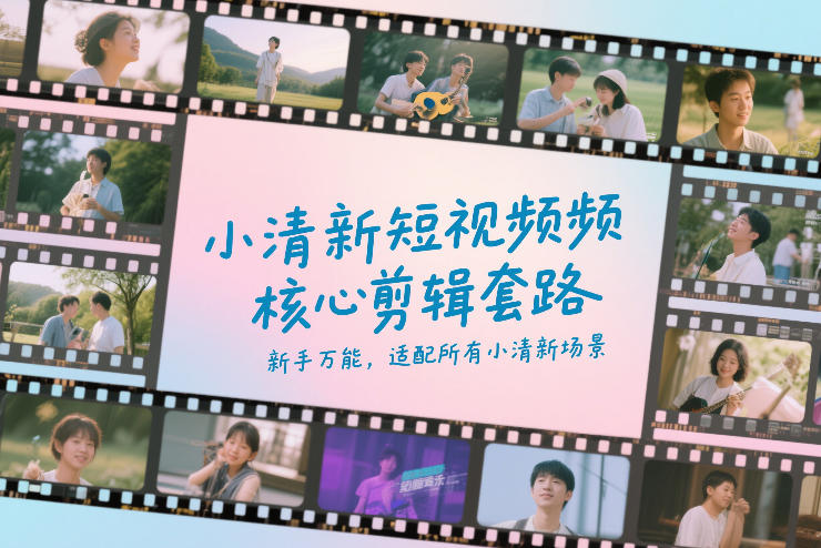 小清新短视频核心剪辑套路,新手万能,适配所有小清新场景-AI学习资源网