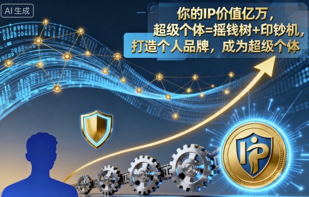 你的IP价值亿万，超级个体=摇钱树+印钞机，打造个人品牌，成为超级个体-AI学习资源网