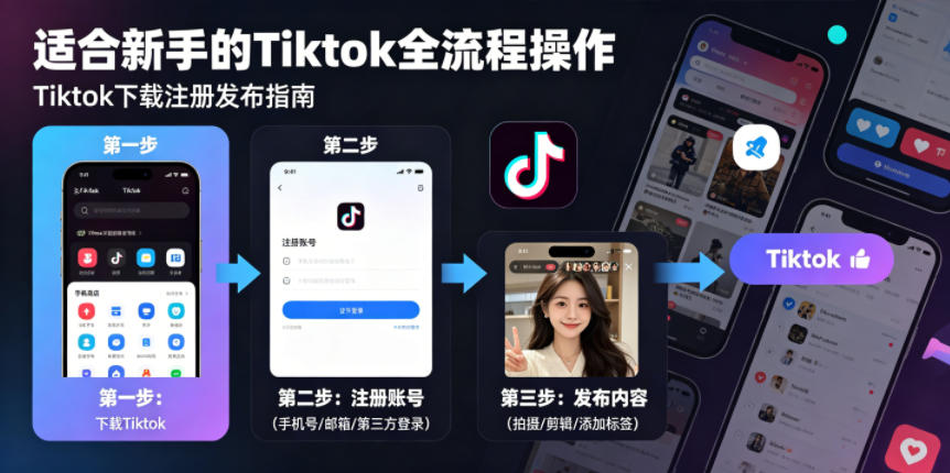 Tiktok下载注册发布，适合新手的Tiktok全流程操作-AI学习资源网