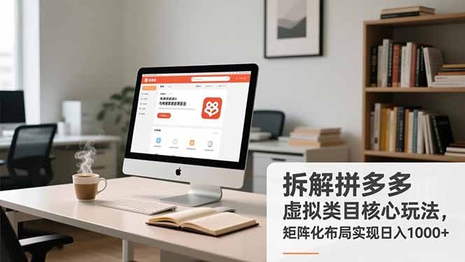 拆解拼多多虚拟类目核心玩法，矩阵化布局实现日入1000+-AI学习资源网