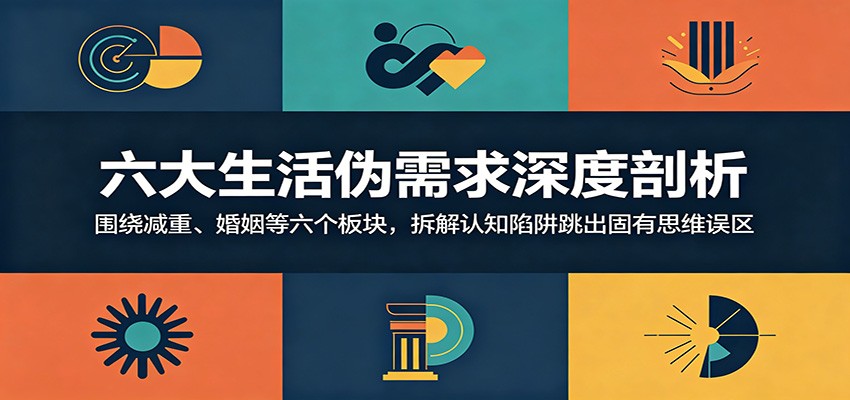 六大生活伪需求深度剖析：围绕减重、婚姻等六个板块，拆解认知陷阱跳出固有思维误区-AI学习资源网