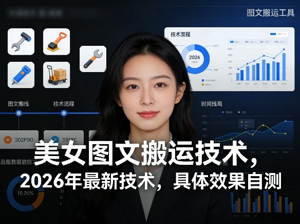 美女图文搬运技术，2026年最新技术，具体效果自测-AI学习资源网