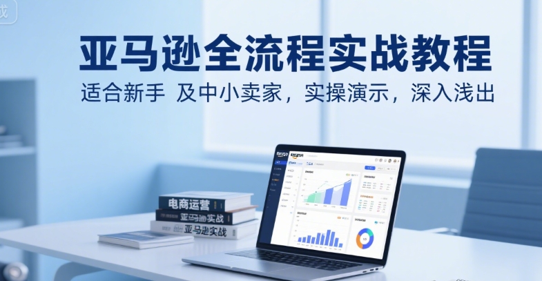 亚马逊全流程实战教程，适合新手及中小卖家，实操演示，深入浅出-AI学习资源网
