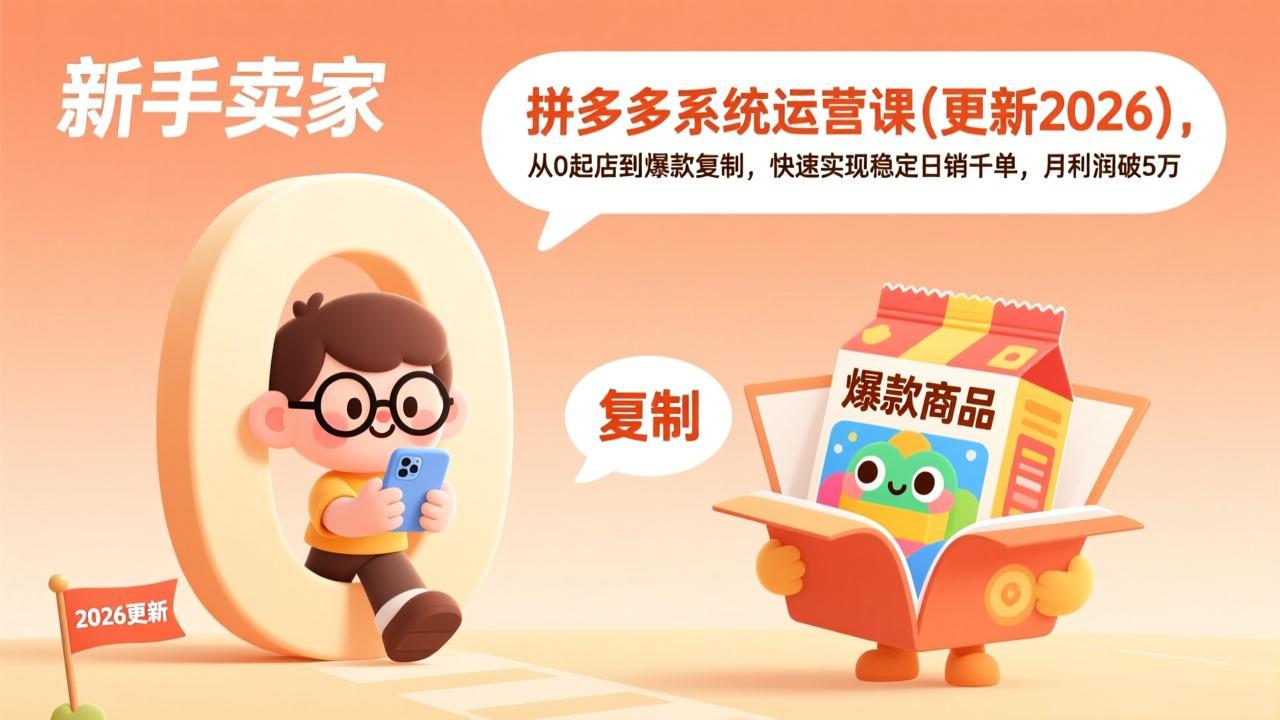 拼多多系统运营课(更新4月-AI学习资源网