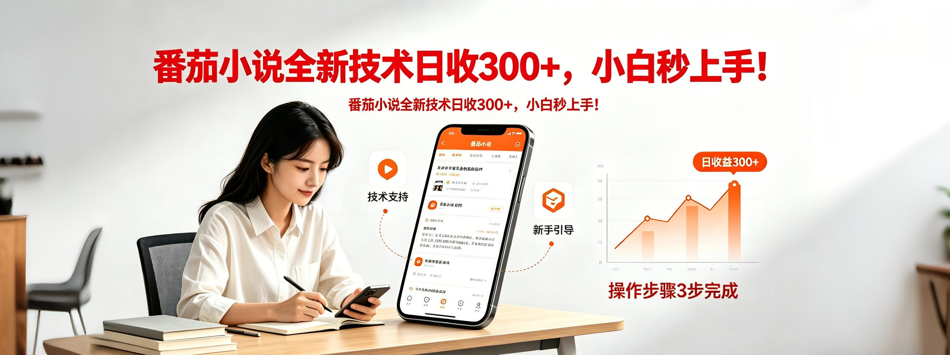 番茄小说全新技术全新玩法！无脑日收300+-AI学习资源网