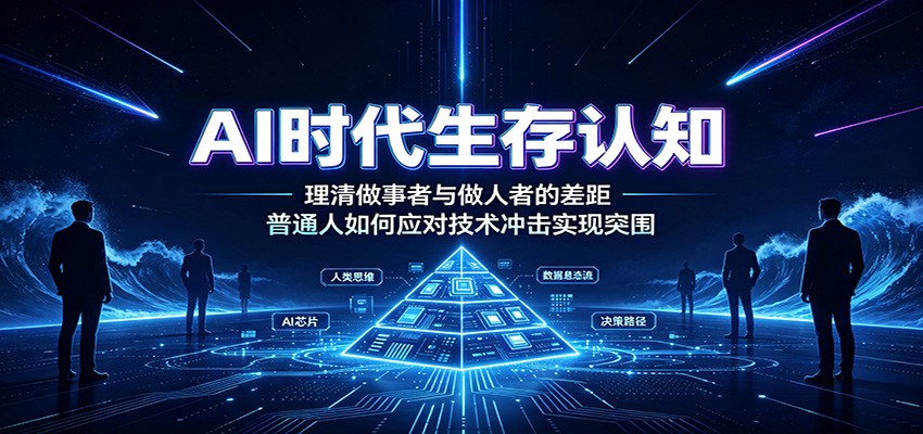 AI时代生存认知：理清做事者与做人者的差距，普通人如何应对技术冲击实现突围-AI学习资源网