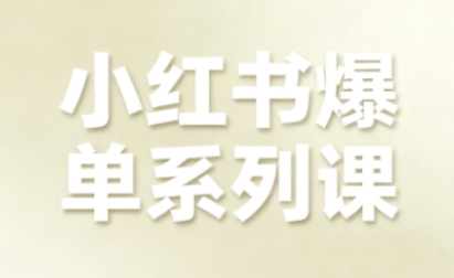 小红书爆单系列课，聚焦小红书电商全链路增长(更新)-AI学习资源网