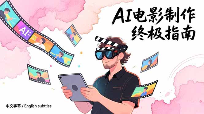 AI电影制作终极指南：从创意到成片，系统掌握智能影视全流程实战课(中英字幕-AI学习资源网