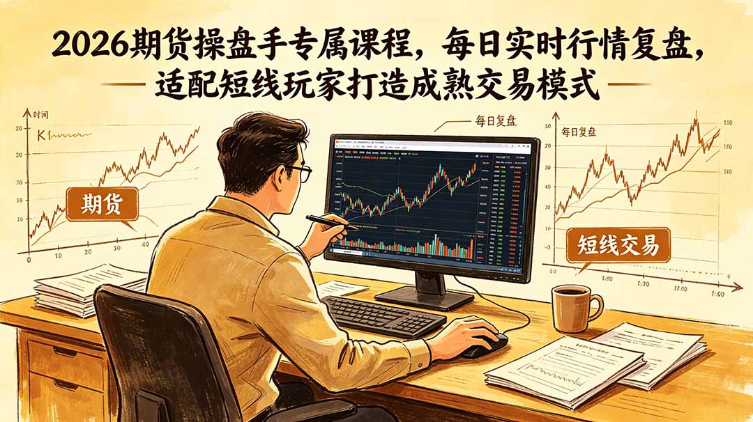 2026期货操盘手专属课程-更新6月，每日实时行情复盘，适配短线玩家打造成熟交易模式-AI学习资源网