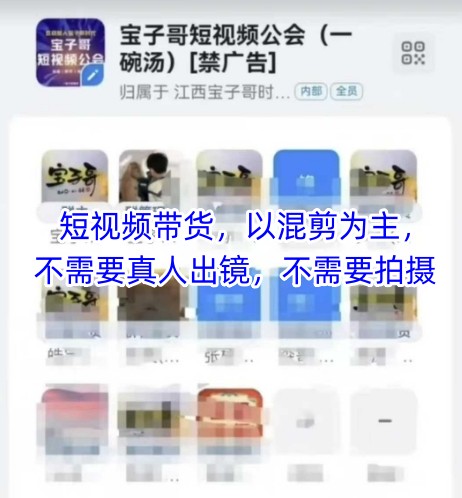 宝子哥头部团队短视频带货，以混剪为主，不需要真人出镜，不需要拍摄【更新12月】-AI学习资源网