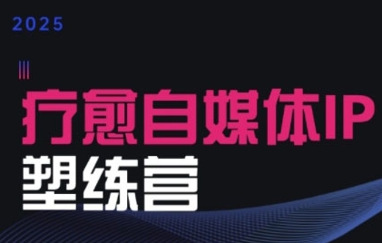2025治愈自媒体IP训练营，专为疗愈领域从业者打造-AI学习资源网