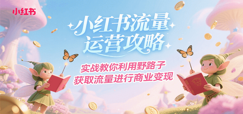 小红书流量运营攻略，实战教你利用野路子获取流量进行商业变现-AI学习资源网