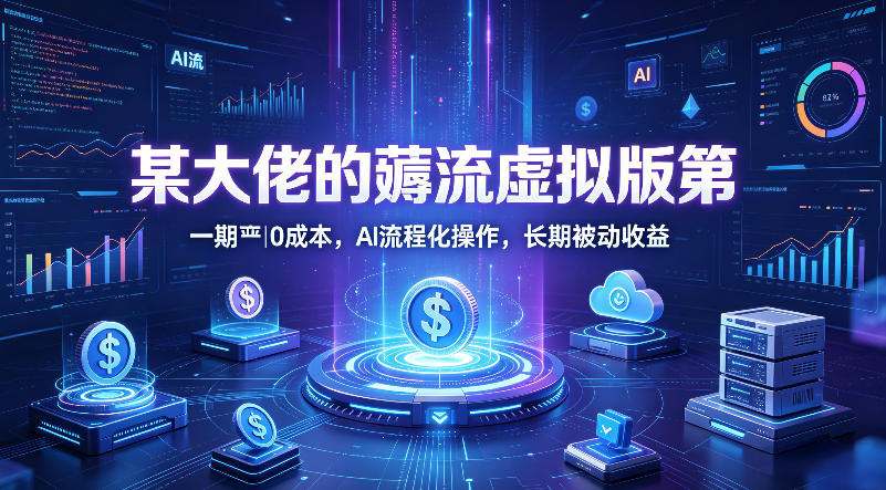 某大佬的薅流虚拟版第一期丨0成本，AI流程化操作，长期被动收益-AI学习资源网