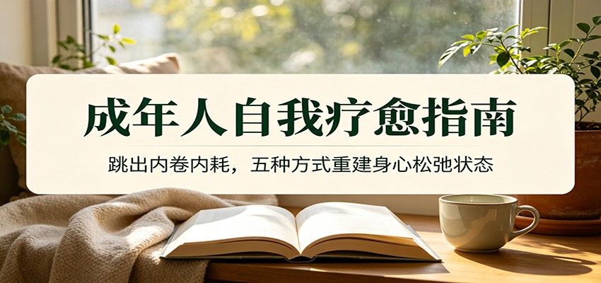 成年人自我疗愈指南：跳出内卷内耗，五种方式重建身心松弛状态-AI学习资源网