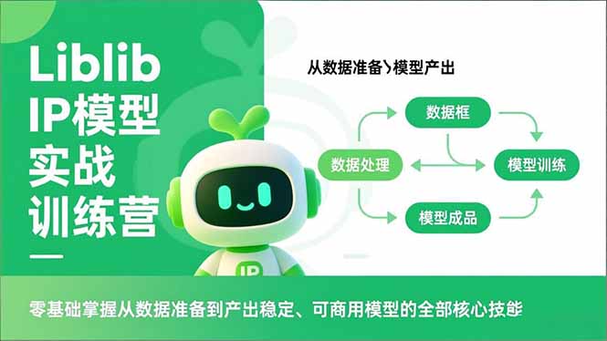 Liblib IP模型实战训练营，零基础掌握从数据准备到产出稳定、可商用模型的全部核心技能-AI学习资源网