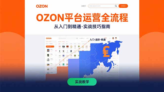 OZON平台运营全流程：快速掌握OZON从入门到精通的实战技巧-AI学习资源网