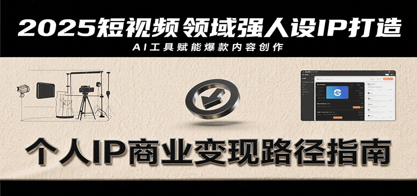 2025短视频领域强人设IP打造，结合爆款案例与AI工具应用，从个人出镜到商业成交转化-AI学习资源网