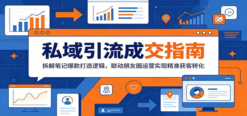 私域引流成交指南：拆解笔记爆款打造逻辑，联动朋友圈运营实现精准获客转化-AI学习资源网