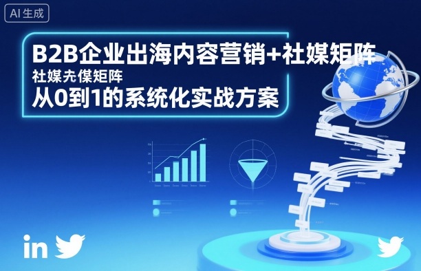 B2B企业出海内容营销+社媒矩阵，从0到1的系统化实战方案-AI学习资源网
