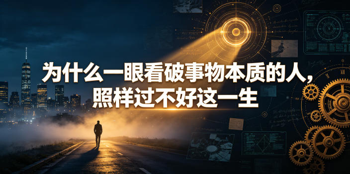 付费文章：为什么一眼看破事物本质的人，照样过不好这一生-AI学习资源网