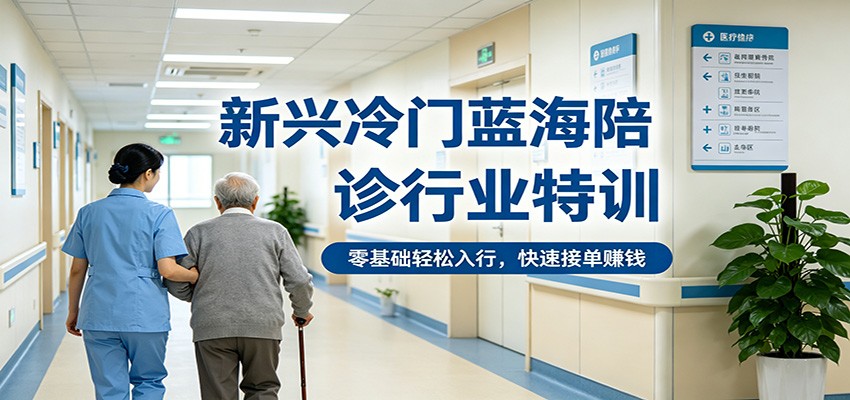 新兴冷门蓝海陪诊行业特训，零基础轻松入行，快速接单赚钱-AI学习资源网