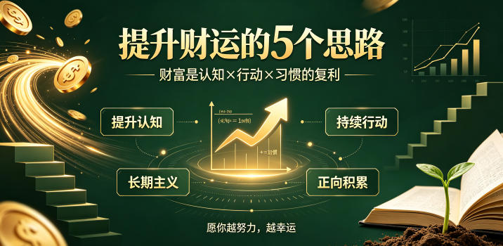 付费文章：提升财运的5个思路——财富是认知x行动x习惯的复利，愿你越努力，越幸运-AI学习资源网
