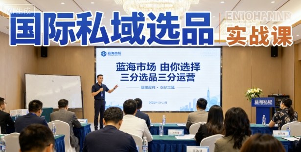 国际私域选品实战课，蓝海市场由你选择，七分选品三分运营-AI学习资源网