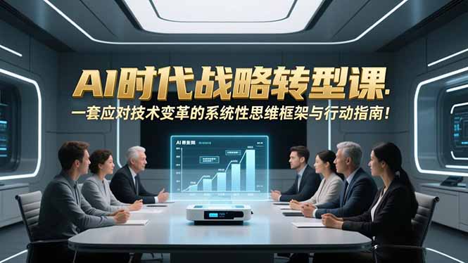 AI时代战略转型课：一套应对技术变革的系统性思维框架与行动指南！-AI学习资源网